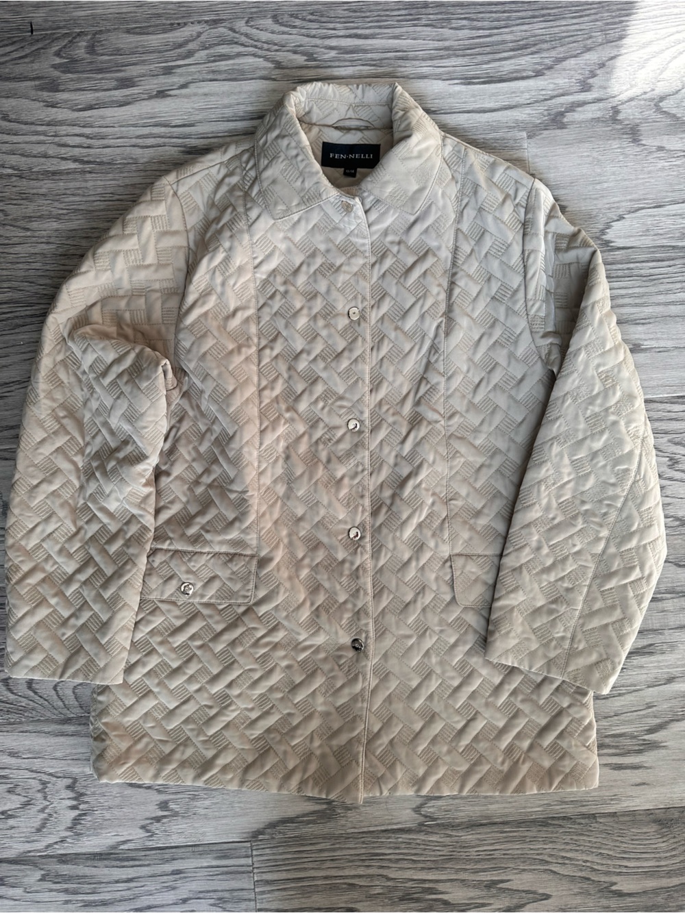 Quilted Cream Women's Coat